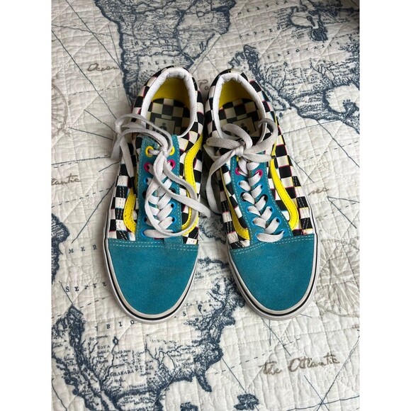 Vans Journeys Paul Van Doren OldSchool Crazy Checks Sneaker W8 M6.5 - Picture 1 of 6